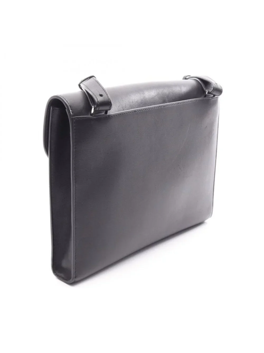 Hermes Shoulder Bag Sac A Depeches 29 Black Leather